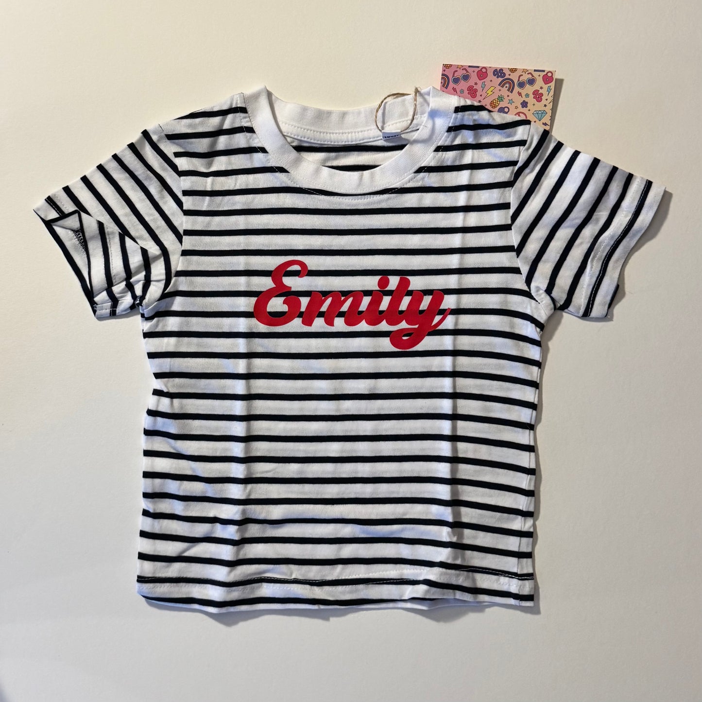 SALE Baby Personalised Stripe T-Shirt - 18-24 months