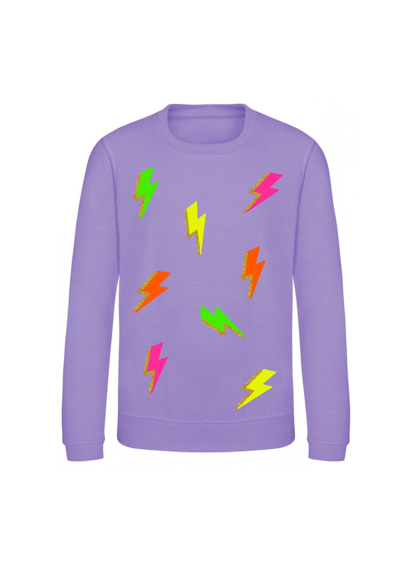 Adult Neon Lightening Bolt Sweatshirt