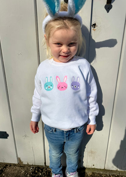 Kids Triple Bunny Sweatshirt